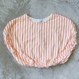 Zara Striped Orange and White Blouse